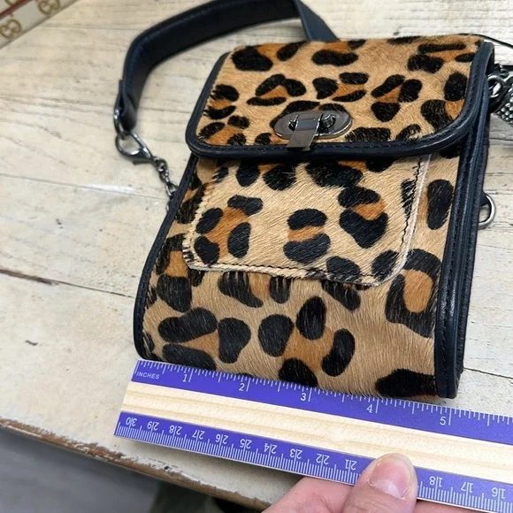 Carol Brodie Rarities Leather Haircalf Small Bag Purse A100249 - Picture 6 of 9